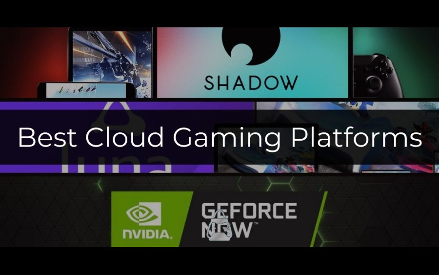 Cloud Gaming Platforms on the background and Best Cloud Gaming Platforms title on the front.