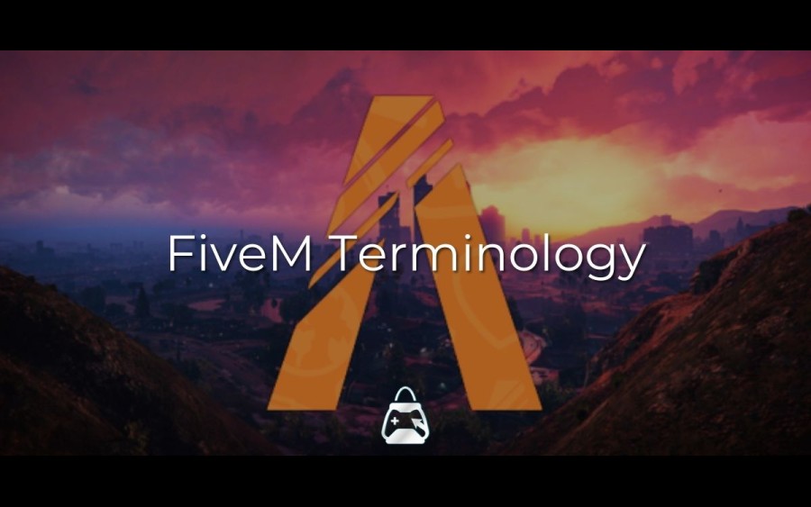 The FiveM logo in the background and the FiveM Terminology banner on the front