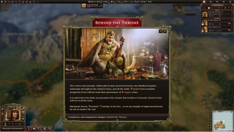 Old World - Behind the Throne