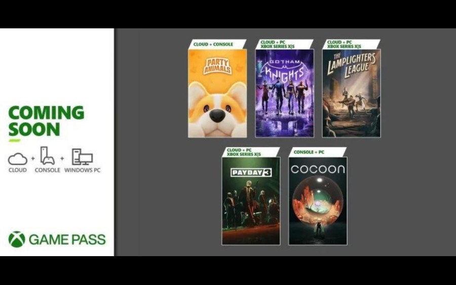Xbox Game Pass September Additions and Xbox Game Pass logo on the left side