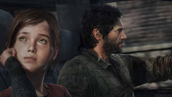 Ellie from The Last of Us series looks out of the car