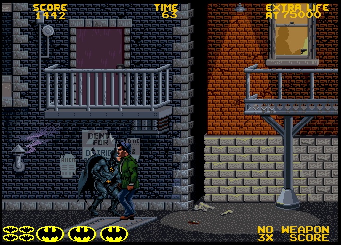 A cover image of a 1990 Batman game