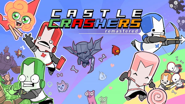 Castle Crashers Remastered oyununa ait bir tanıtım görseli.