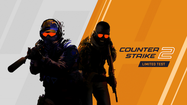 Saldırmaya hazır bir şekilde yürüyen iki özel kuvvet askeri ve yanında Counter-Strike 2 başlığı.