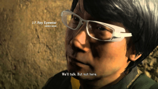 Hideo Kojima cameo in Metal Gear Solid V: The Phantom Pain.