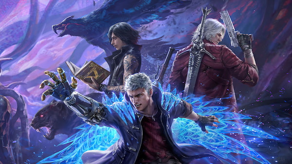 A screenshot from Devil May Cry 5video game.