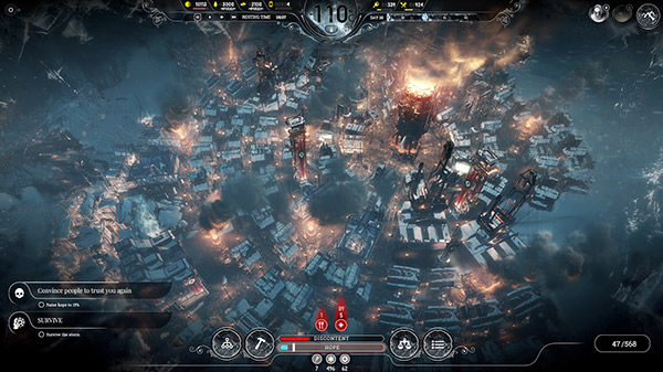 In-game capture of Frostpunk