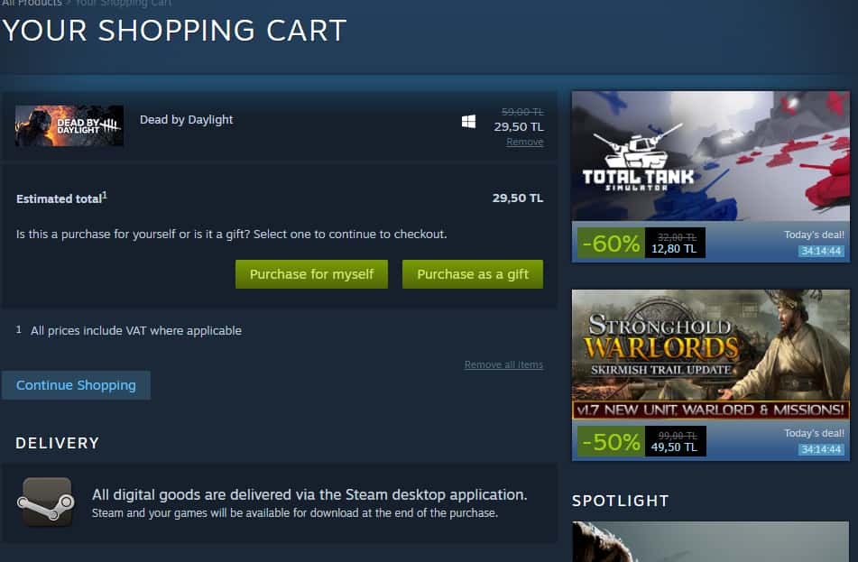 Steam Cart Image