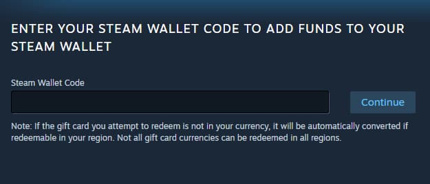 Steam Redeem Code Image